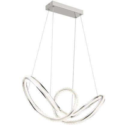 Globo - LED dimmelhető függeszték kábellel LED/45W/230V 2700-6000K fényes króm + távirányító