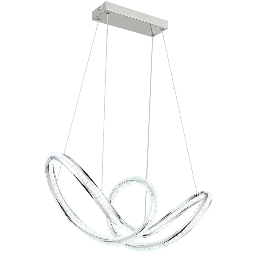 Globo - LED dimmelhető függeszték kábellel LED/45W/230V 2700-6000K fényes króm + távirányító