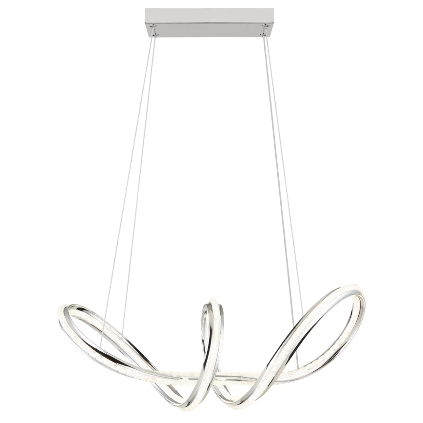 Globo - LED dimmelhető függeszték kábellel LED/45W/230V 2700-6000K fényes króm + távirányító