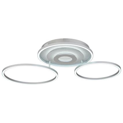Globo - LED dimmelhető mennyezeti lámpa LED/40W/230V 2700-6500K 57x99,2 cm ezüstszínű + távirányító
