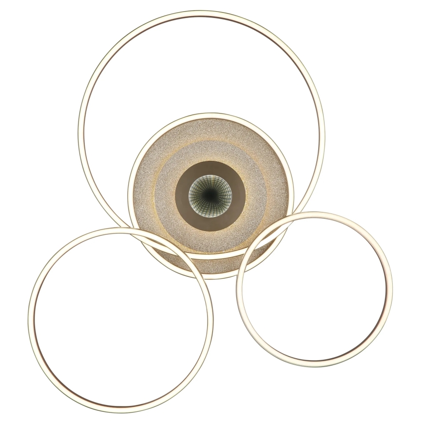 Globo - LED Dimmelhető mennyezeti lámpatest LED/60W/230V 2700-6500K 80,8x99,2 cm sárgaréz + távirányító