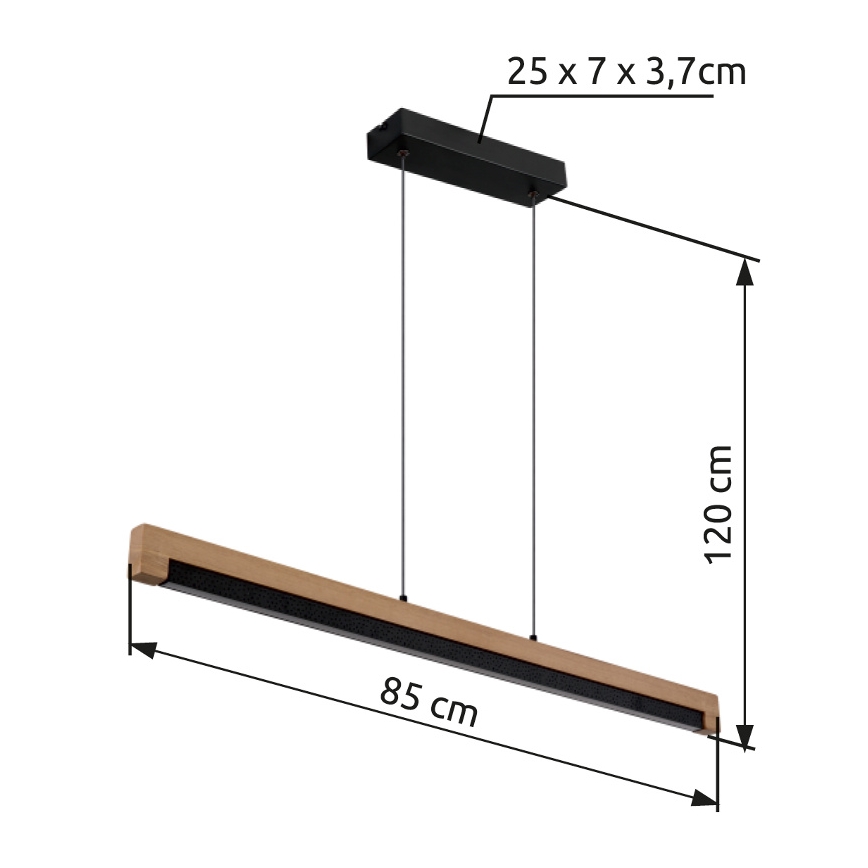 Globo - LED Csillár zsinóron LED/24W/230V