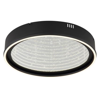 Globo - LED fényerőszabályozható mennyezeti lámpa LED/40W/230V 2700-6500K átm. 51,5 cm fekete + távirányító