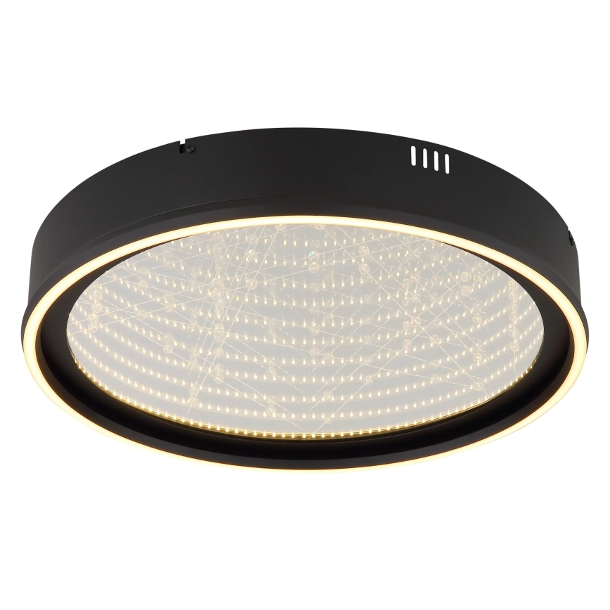 Globo - LED fényerőszabályozható mennyezeti lámpa LED/40W/230V 2700-6500K átm. 51,5 cm fekete + távirányító