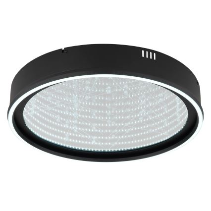 Globo - LED fényerőszabályozható mennyezeti lámpa LED/40W/230V 2700-6500K átm. 51,5 cm fekete + távirányító