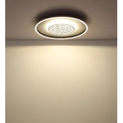Globo - LED mennyezeti lámpa LED/40W/230V 3000/4000/6000K átm. 51,5 cm fekete