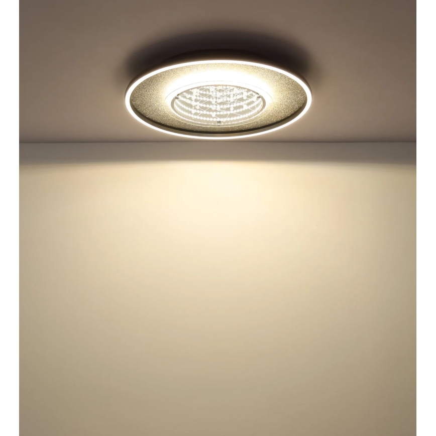 Globo - LED mennyezeti lámpa LED/40W/230V 3000/4000/6000K átm. 51,5 cm fekete