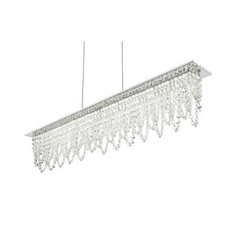 Globo - LED Dimmelhető kristály csillár zsinóron LED/24W/230V 3000-6000K + távirányítás