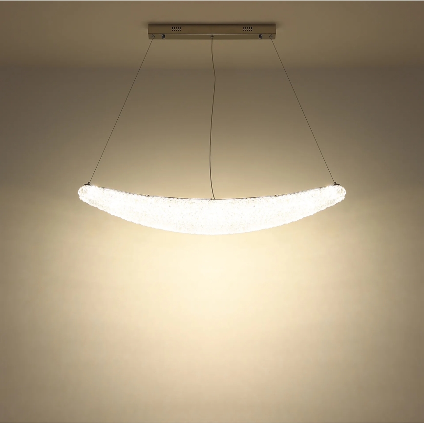 Globo - LED dimmelhető kábeles függőlámpa LED/40W/230V 2700-6000K fényes króm + távirányító