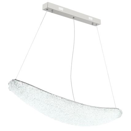 Globo - LED dimmelhető kábeles függőlámpa LED/40W/230V 2700-6000K fényes króm + távirányító