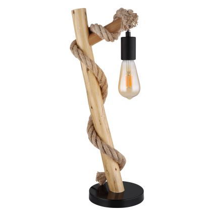 Globo - Asztali lámpa 1xE27/60W/230V bükkfa