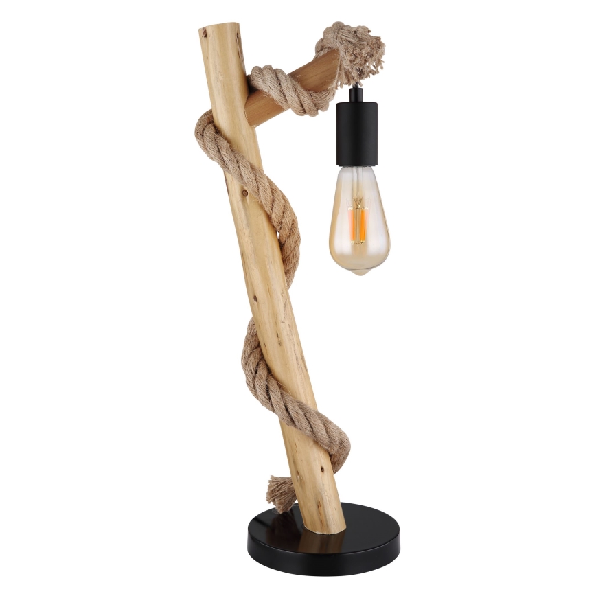 Globo - Asztali lámpa 1xE27/60W/230V bükkfa