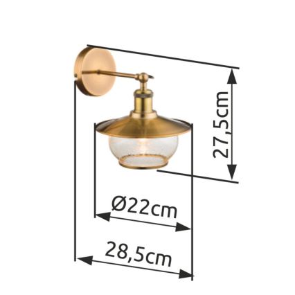 Globo - Fali lámpa 1xE27/60W/230V