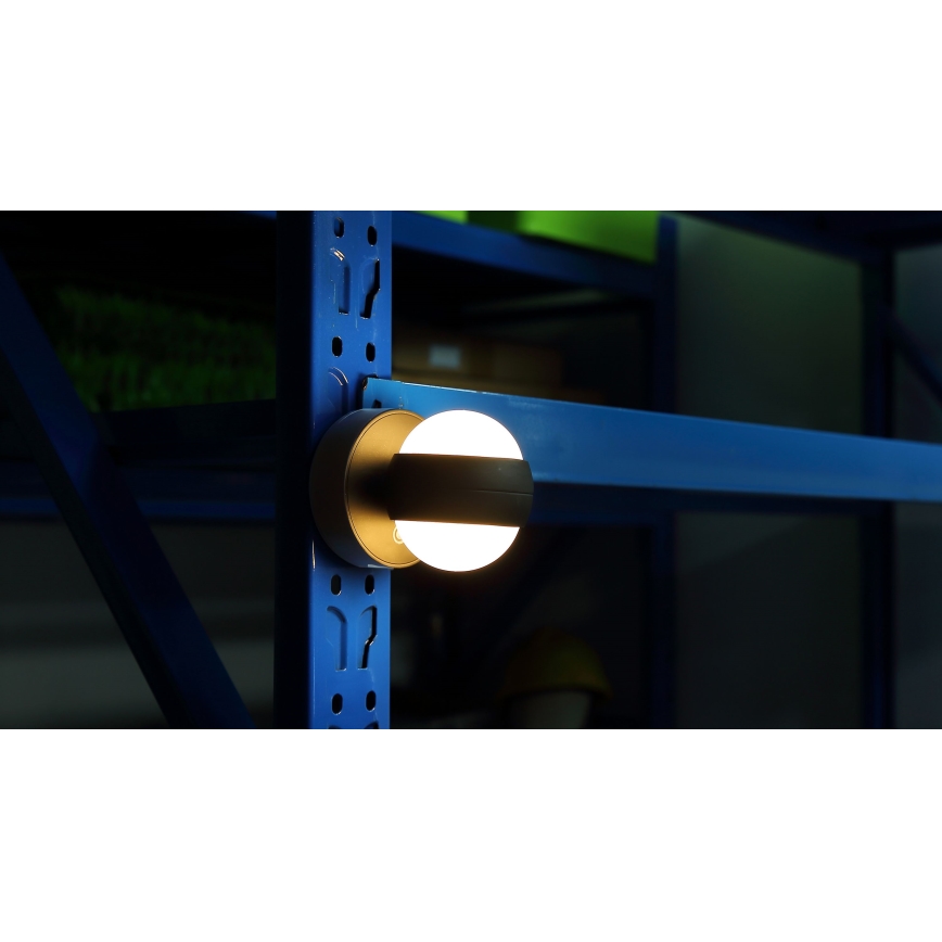 Globo - LED tölthető, érintésvezérelt, falra szerelhető dimmelhető lámpa LED/1,4W/5V 1800 mAh fekete