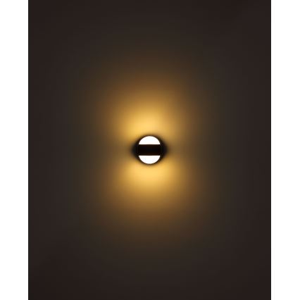 Globo - LED tölthető, érintésvezérelt, falra szerelhető dimmelhető lámpa LED/1,4W/5V 1800 mAh fekete