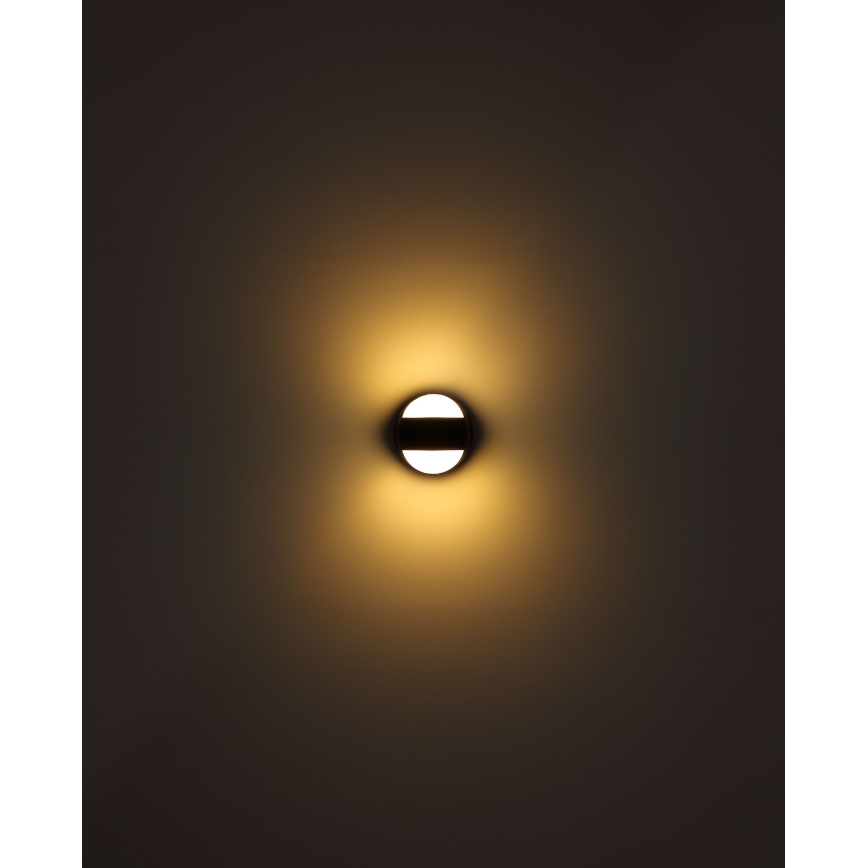 Globo - LED tölthető, érintésvezérelt, falra szerelhető dimmelhető lámpa LED/1,4W/5V 1800 mAh fekete