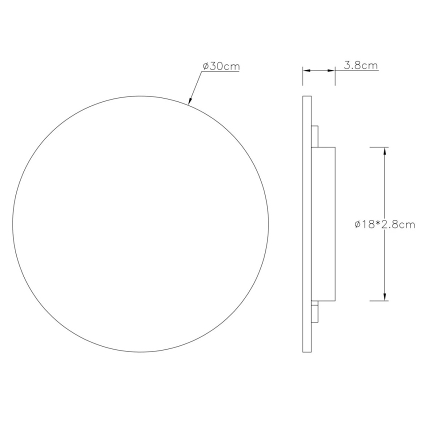 Globo - LED fali lámpatest LED/14W/230V 3000K