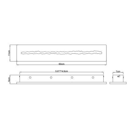 Globo - LED fali lámpa LED/21W/230V 3000K