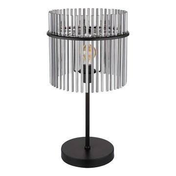 Globo - Asztali lámpa 1xE27/60W/230V átm. 30 cm fekete
