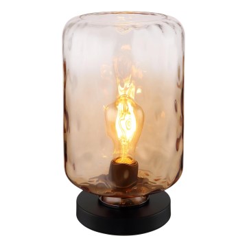 Globo - Asztali lámpa 1xE27/60W/230V barna