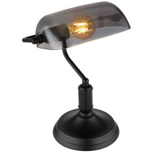Globo - Asztali lámpa 1xE27/60W/230V fekete
