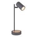 Globo - Asztali lámpa 1xGU10/5W/230V szürke/barna