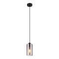 Globo - Csillár zsinóron 1xE27/25W/230V átm. 11 cm fekete