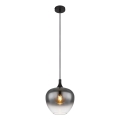 Globo - Csillár zsinóron 1xE27/40W/230V átm. 24 cm fekete
