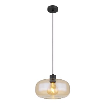 Globo - Csillár zsinóron 1xE27/40W/230V átm. 28 cm átlátszó