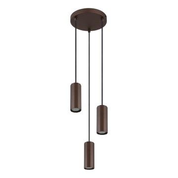 Globo - Csillár zsinóron 3xGU10/25W/230V barna