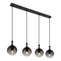 Globo - Csillár zsinóron 4xE27/10W/230V fekete