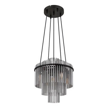 Globo - Csillár zsinóron 5xE14/40W/230V fekete