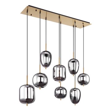 Globo - Csillár zsinóron 8xE14/40W/230V füstös