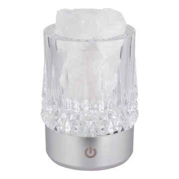 Globo - Dimmelhető érintésvezérelt LED asztali lámpa LED/1W/5V 3000K 1200 mAh ezüstszínű