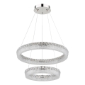 Globo - Dimmelhető LED csillár kábelen LED/60W/230V 2700-6000K átlátszó + távirányító