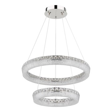 Globo - Dimmelhető LED csillár kábelen LED/60W/230V 2700-6000K átlátszó + távirányító