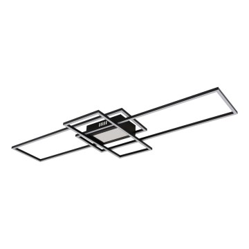 Globo - Dimmelhető LED mennyezeti lámpa 60W/230V 2700-6500K 42x110,8 cm fekete + távirányító