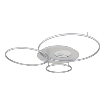 Globo - Dimmelhető LED mennyezeti lámpa LED/70W/230V 2700-6500K Wi-Fi Tuya matt króm + távirányítóval