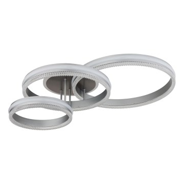Globo - Dimmelhető LED mennyezeti lámpatest LED/72W/230V 2700-6000K ezüstszínű + távirányító