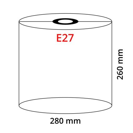 Globo - Lámpabúra E27 foglalathoz, átmérő 28 cm