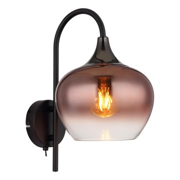 Globo - Fali lámpa 1xE27/40W/230V réz