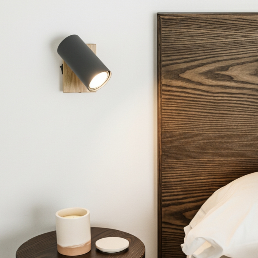 Globo - Fali spotlámpa 1xGU10/25W/230V szürke/barna