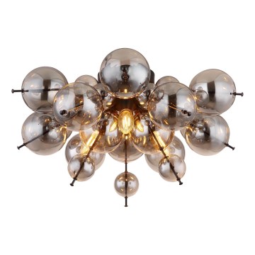Globo - Felületre szerelhető csillár 3xE14/25W/230V átm. 55 cm fekete