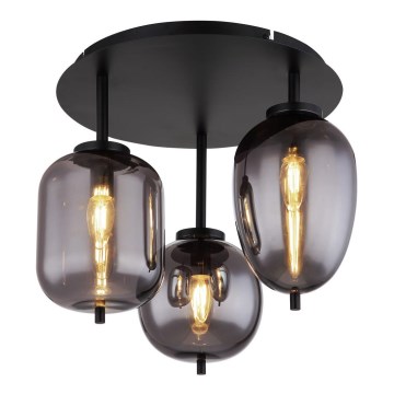 Globo - Felületre szerelhető csillár 3xE14/40W/230V fekete