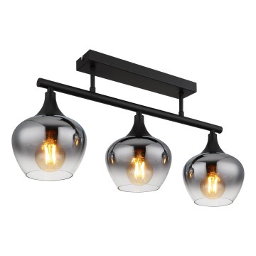 Globo - Felületre szerelhető csillár 3xE27/40W/230V fekete
