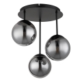 Globo - Felületre szerelhető mennyezeti lámpa 3xE14/25W/230V fekete