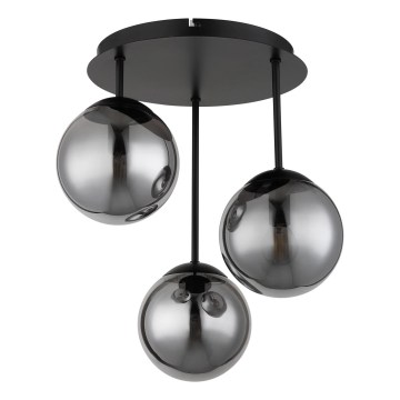 Globo - Felületre szerelhető mennyezeti lámpa 3xE14/25W/230V fekete