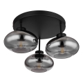 Globo - Felületre szerelt csillár 3xE27ILLU/40W/230V fekete