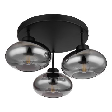 Globo - Felületre szerelt csillár 3xE27ILLU/40W/230V fekete