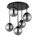 Globo - Felületre szerelt mennyezeti csillár 5xE14/25W/230V fekete